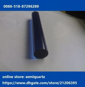 cobalt  blue quartz rod